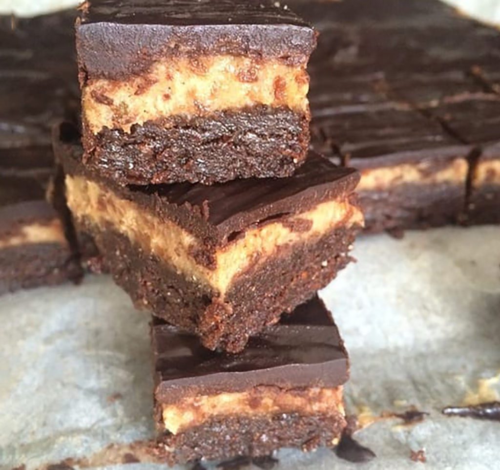 Vegan Salted Caramel Chocolate Brownie - Omstars