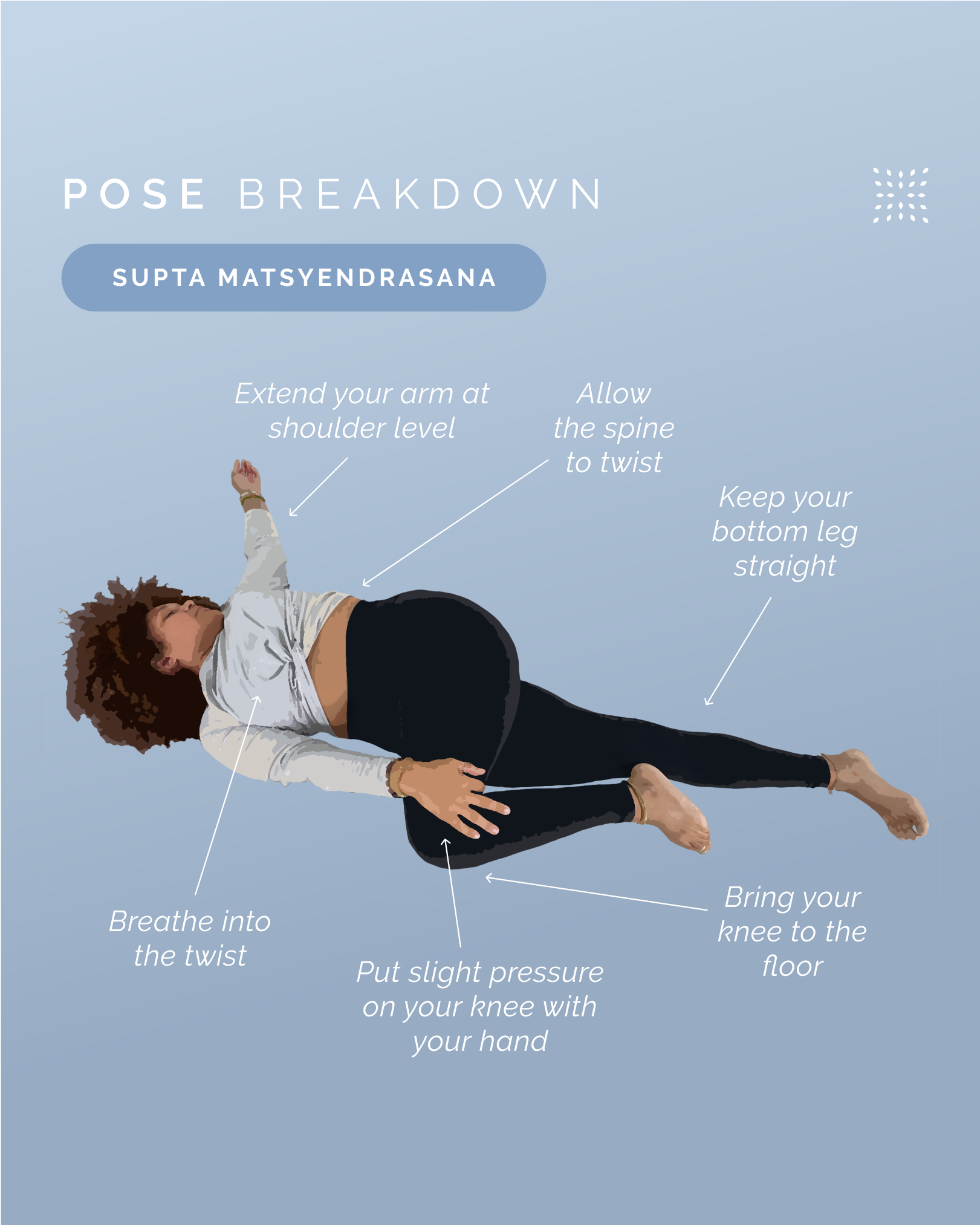 How To Do Supta Matsyendrasana Supine Spinal Twist Omstars