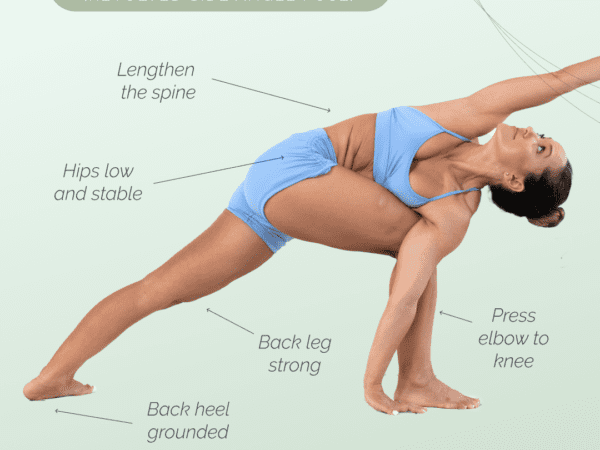 Parivṛtta Pārśvakoṇāsana: Revolved Side Angle Pose