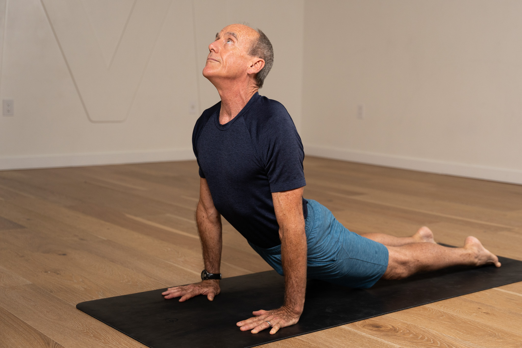 Man in a yoga pose